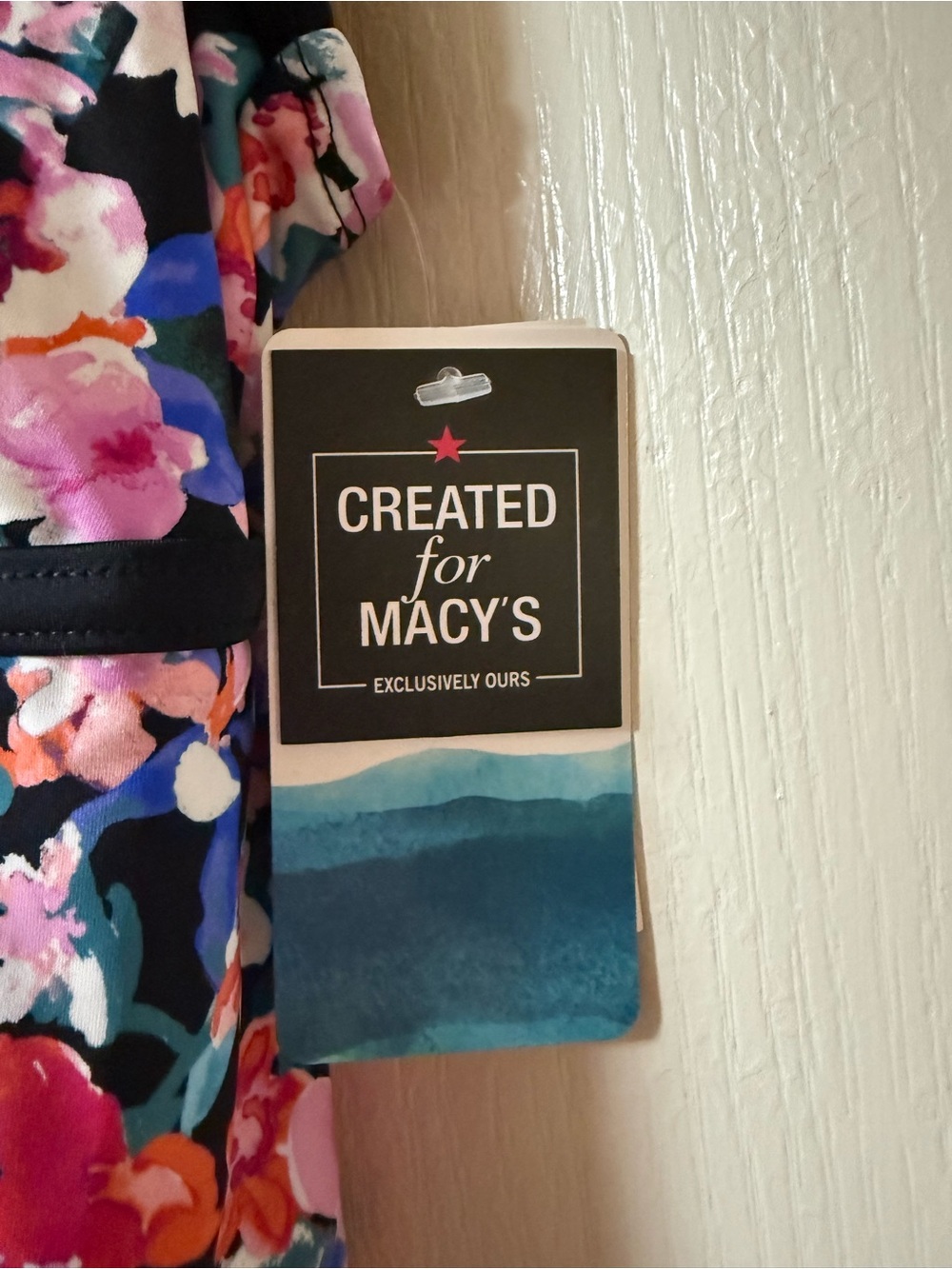 Swim Solutions Multi-Color Floral Swimsuit - Picture 5 of 8